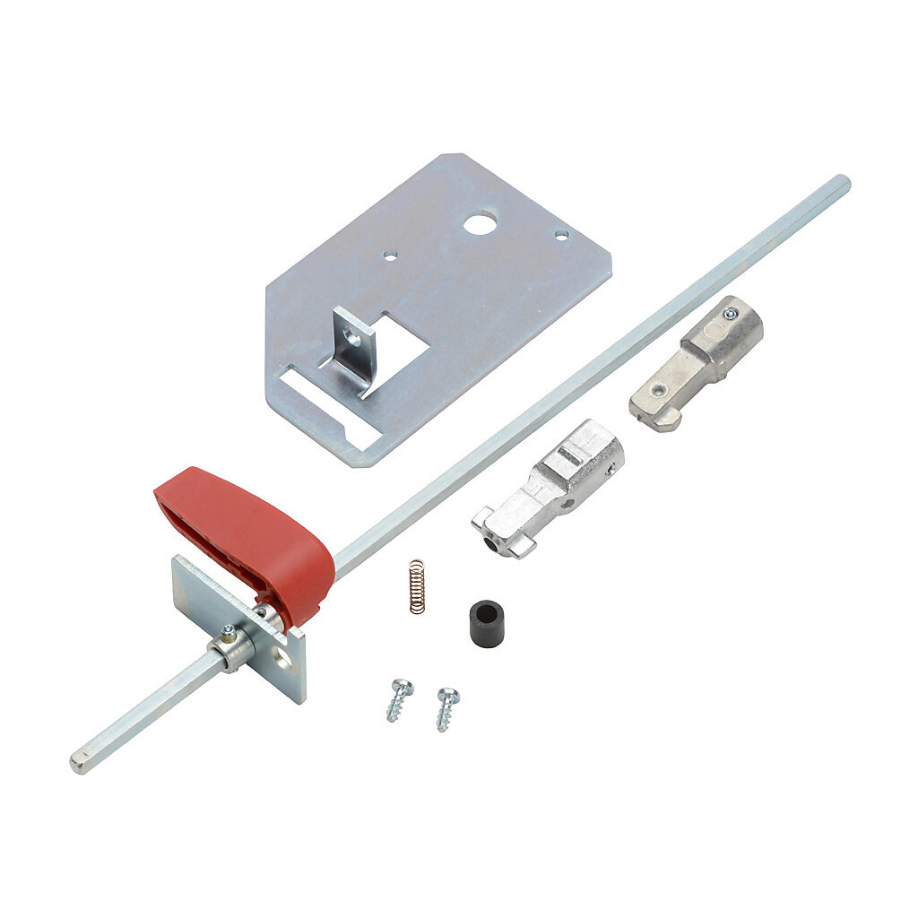 rotary Handle: pistol, red, for FUSERBLOC Compact Class J and CC