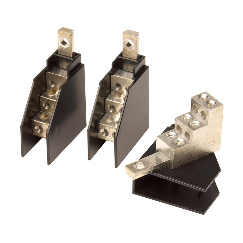 Wiring Lug: 3/pk, 6 openings, #14-6 AWG copper only, for