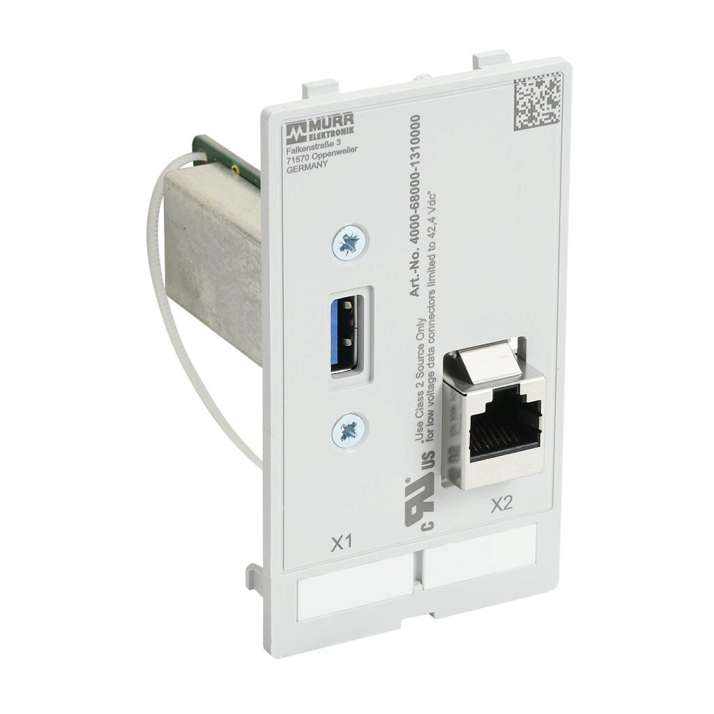Panel Interface Insert: RJ45 Ethernet port and USB A port (PN