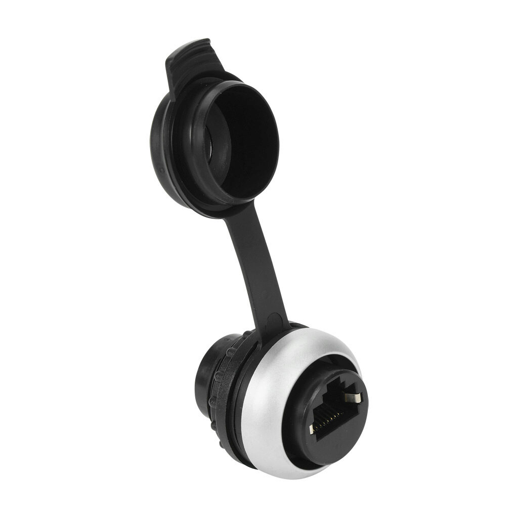 Bulkhead Connector: RJ45 female 8-wire/8-pin to RJ45 female 8-wire