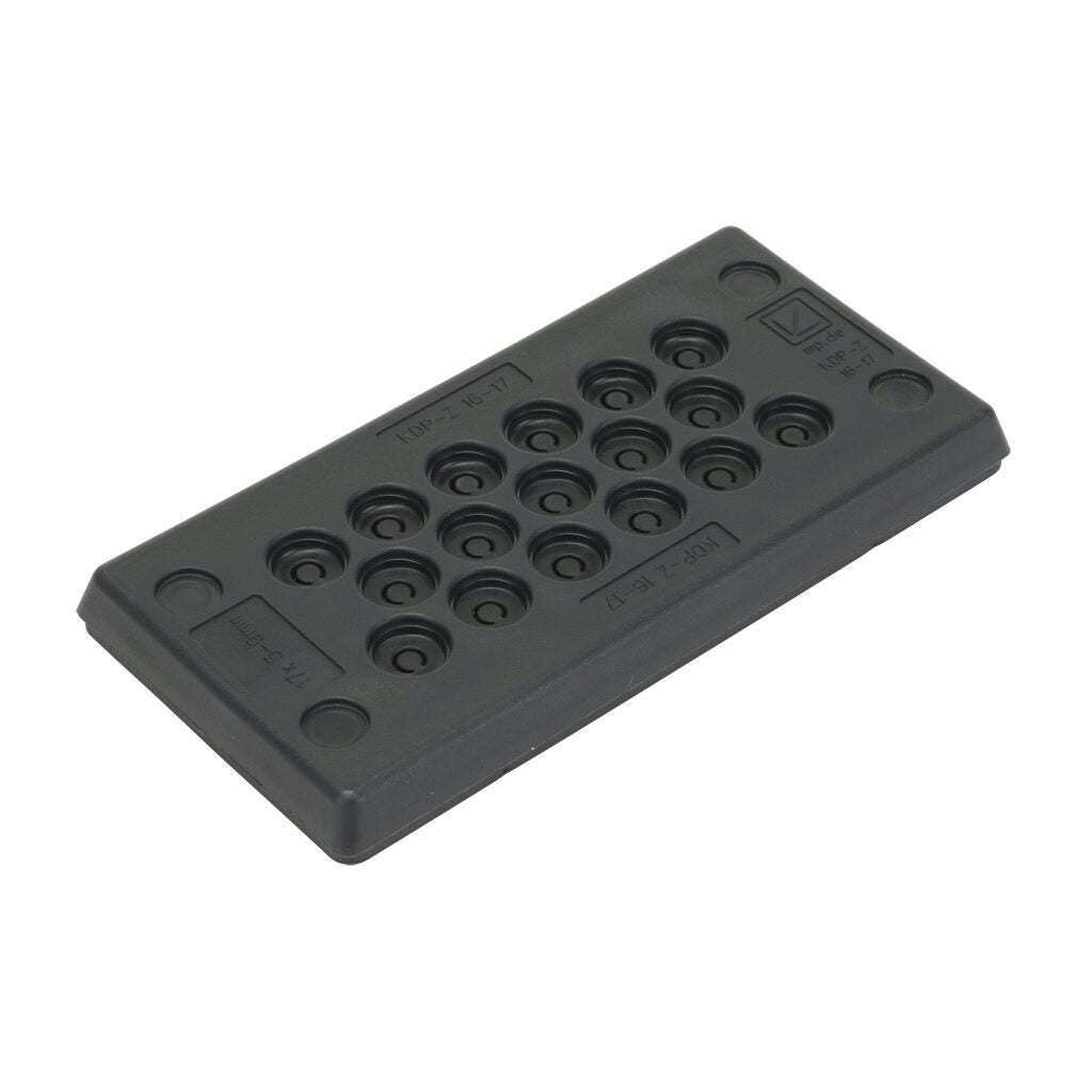 Cable Entry System Frame: black, (17) 5-9mm opening(s) (PN# 567409