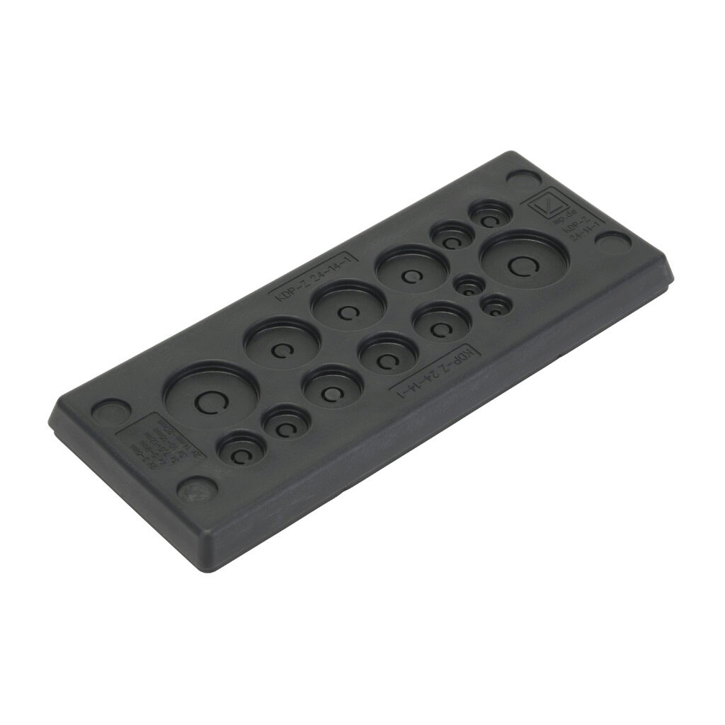 Cable Entry System Frame: black, (2) 3-6mm, (4) 5-9mm, (3) 7.5 Cable Entry System Frame: black, (2) 3-6mm, (4) 5-9mm, (3) 7.5