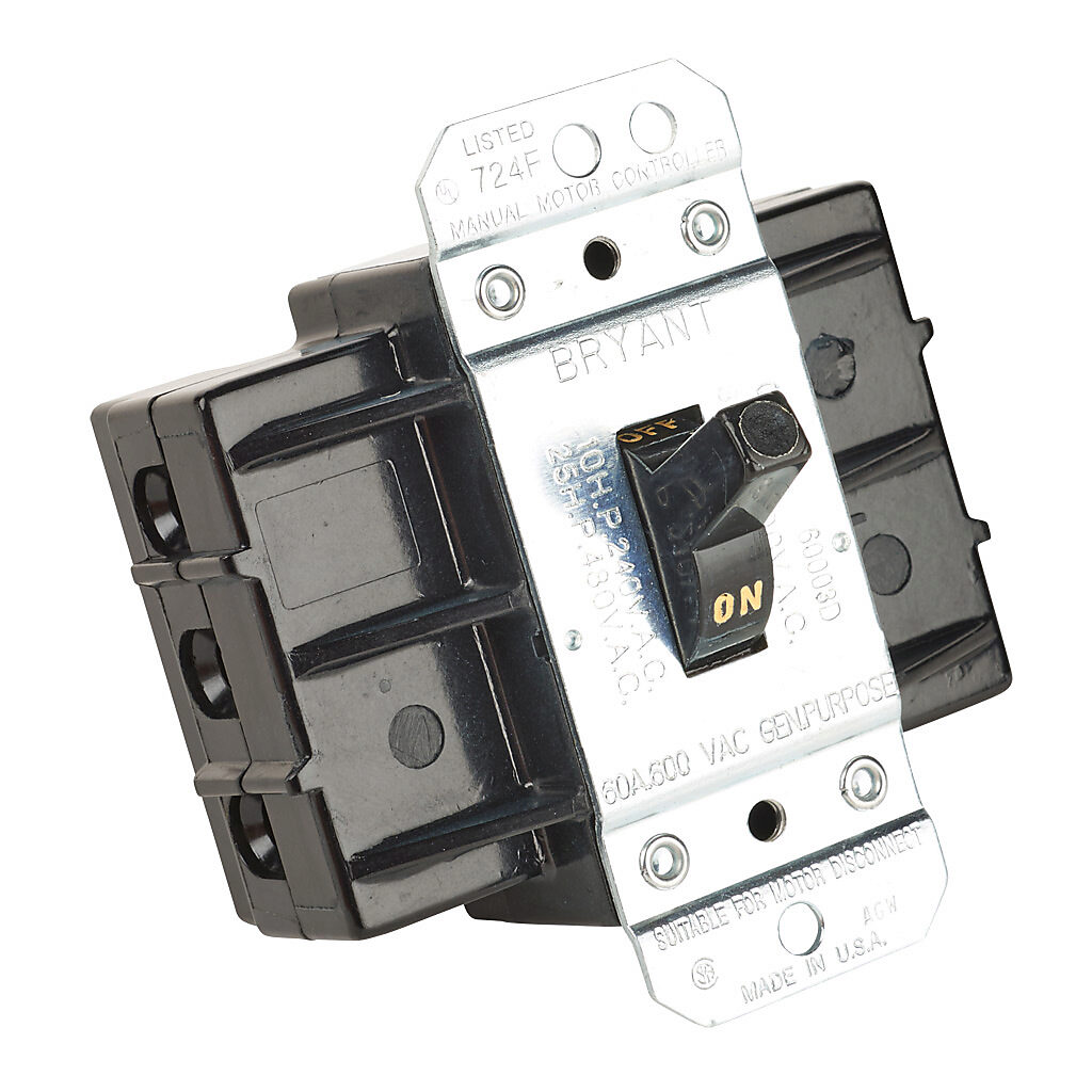 Manual Motor Controller: 60A, 3-pole, 30hp (PN# 60003D