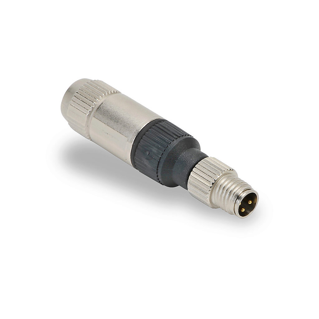Field Wireable Connector: M8 barrel 3-pin male axial connection