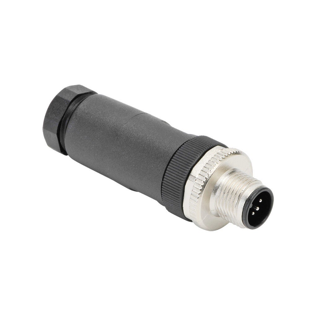 Connector: M12 barrel 5-pin male axial connection, 18 AWG (PN