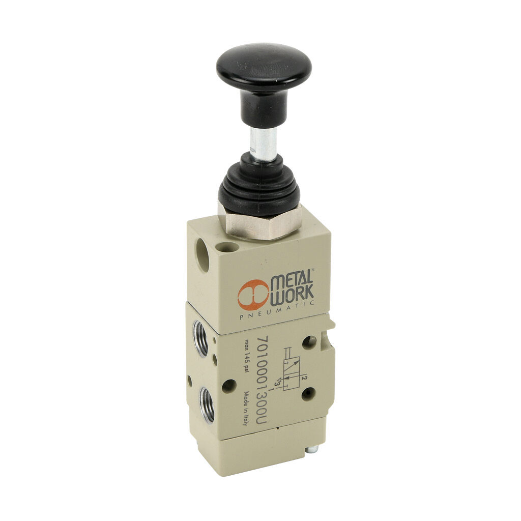 Manual Valve: pneumatic, 3-port (3-way) (PN# 7010001300U