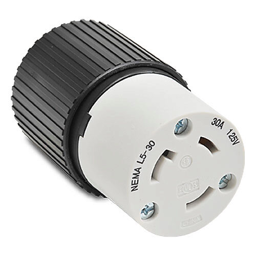 Industrial Heavy Duty Locking Connector: 30A, 125 VAC (PN# 70530NC