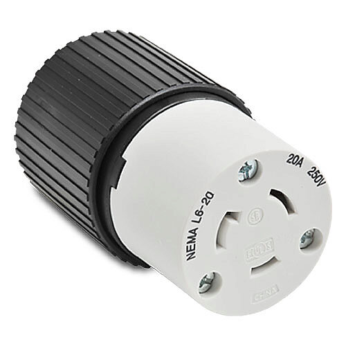 Industrial Heavy Duty Locking Connector: 20A, 250 VAC (PN# 70620NC