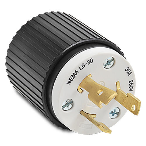 Industrial Heavy Duty Locking Plug: 30A, 250 VAC (PN# 70630NP