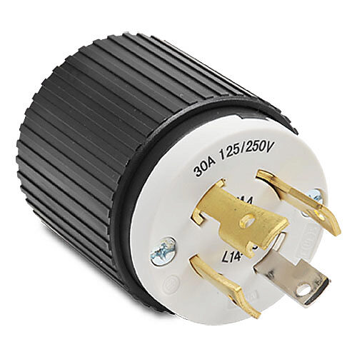 ナルミン Industrial Heavy Duty Locking Plug: 30A, 125/250 VAC (PN# 71430NP