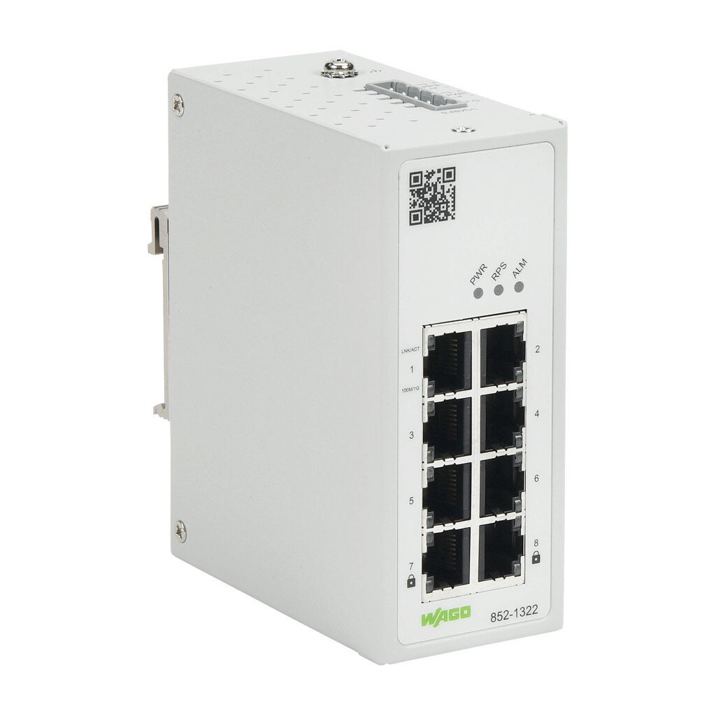 Industrial Lean Managed Ethernet Switch: 8 ports (PN# 852-1322