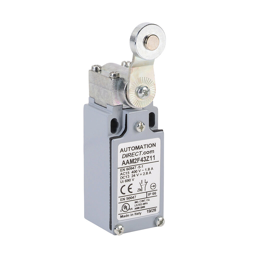 Limit Switch: side rotary lever with 18mm metal roller (PN Limit Switch: side rotary lever with 18mm metal roller (PN
