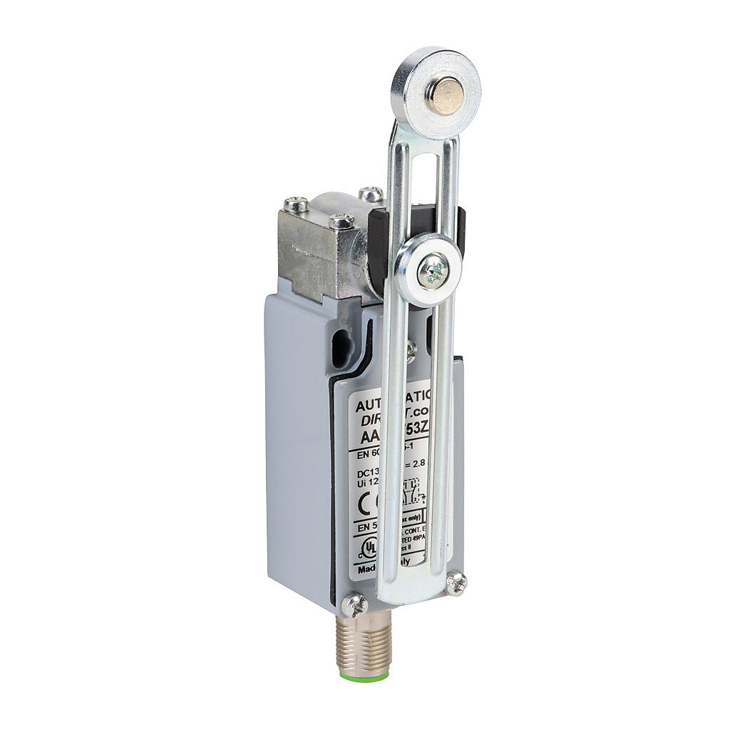 Limit Switch: side rotary adjustable metal lever with 18mm metal