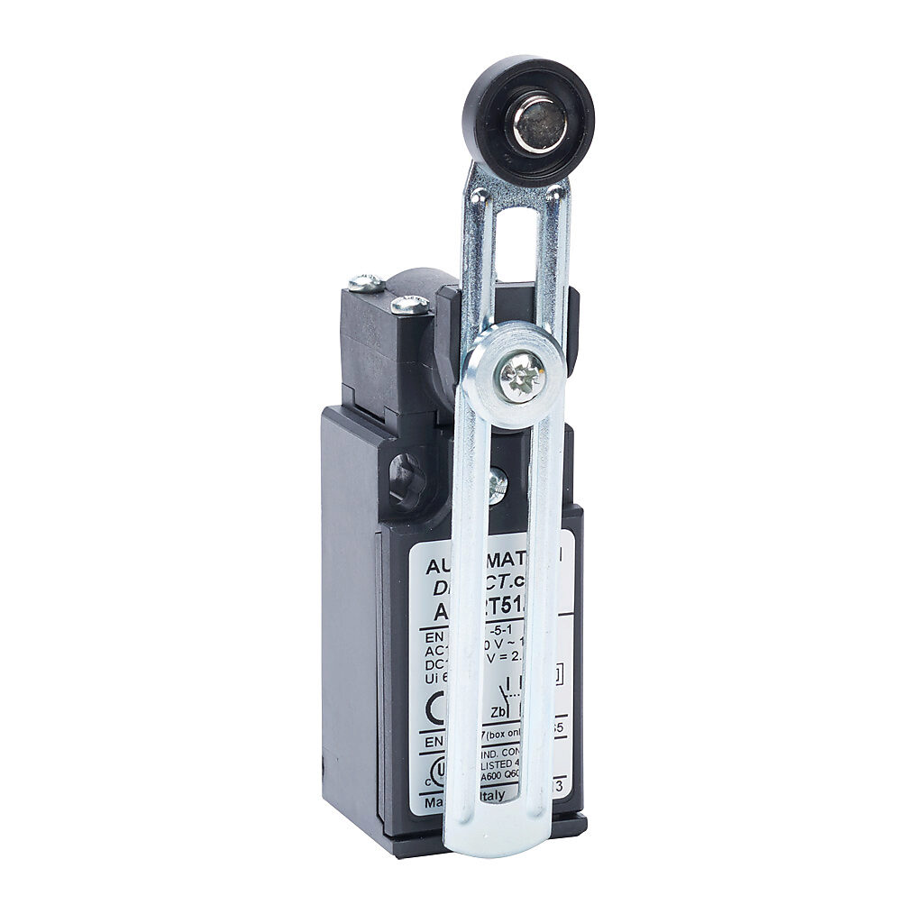 Limit Switch: side rotary adjustable metal lever with polyamide