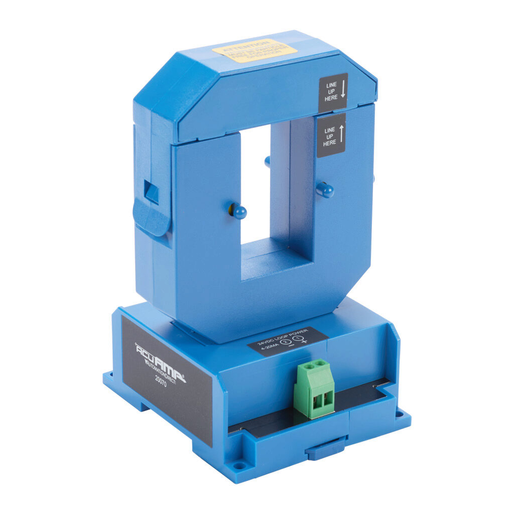 AC Current Transducer: 1-phase, split core, 0-800A sensing range