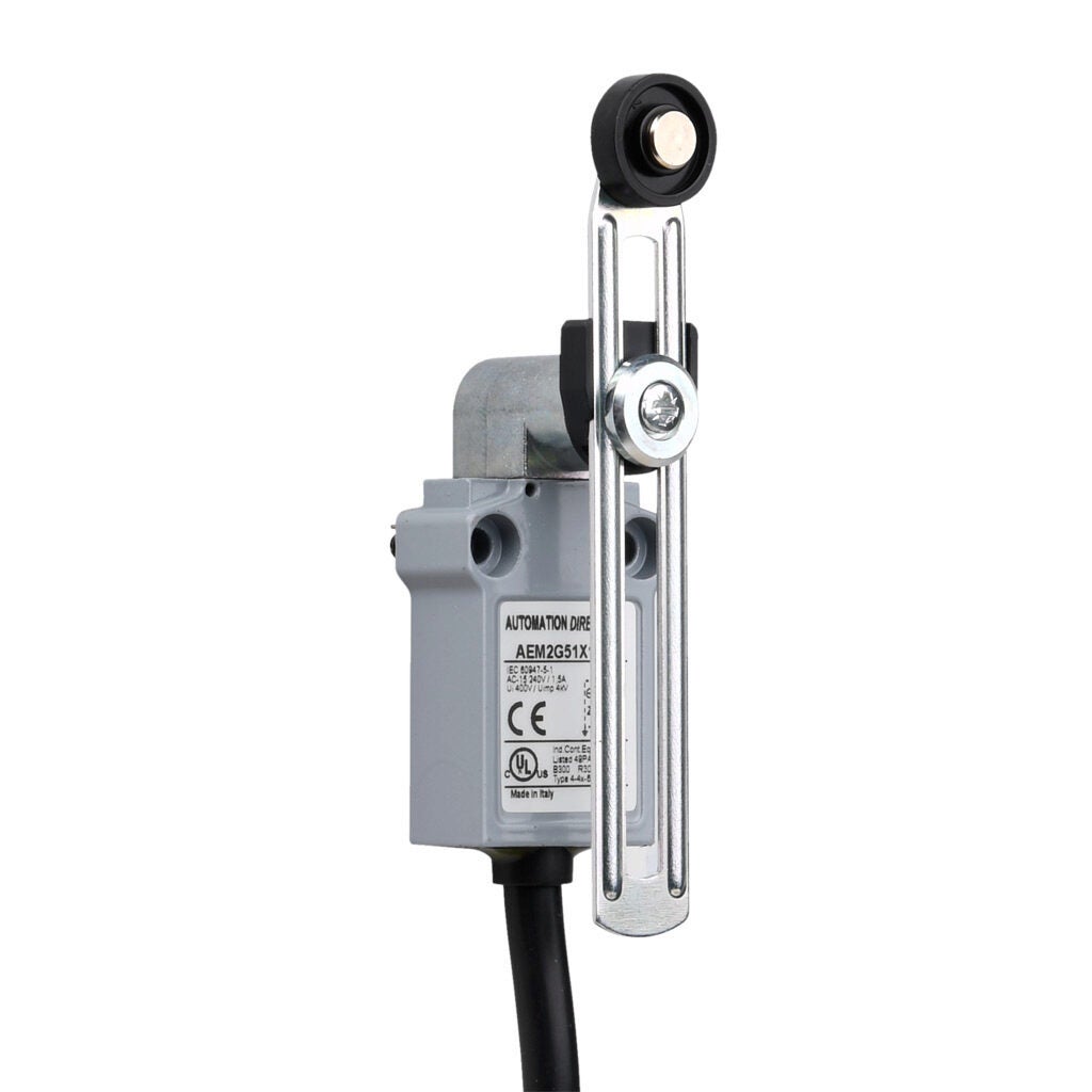 マルコページ Limit Switch: side rotary adjustable lever with 18mm nylon roller