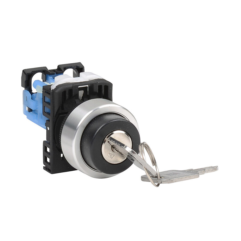 Selector Switch: maintained, 22mm, 2-pos, key operator (PN# AR22JR