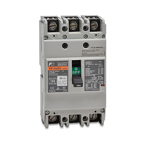 Molded Case Circuit Breaker: 15A, characteristics, 125A frame (PN