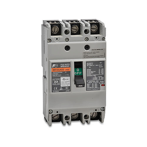 Molded Case Circuit Breaker: 20A, characteristics, 125A frame (PN