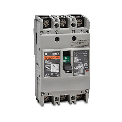 Molded Case Circuit Breaker: 30A, characteristics, 125A frame (PN