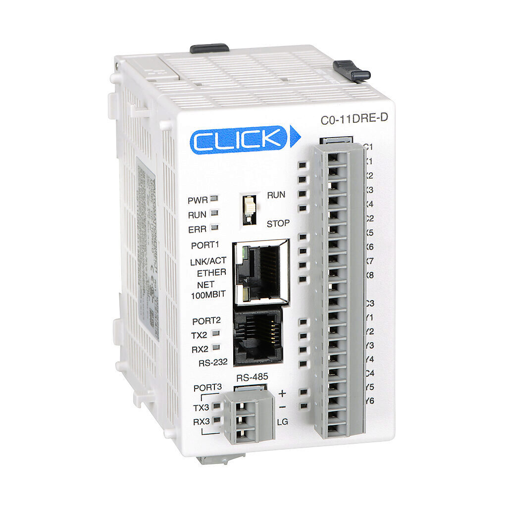 CLICK PLC: 8-pt in, 6-pt out, Ethernet and serial ports