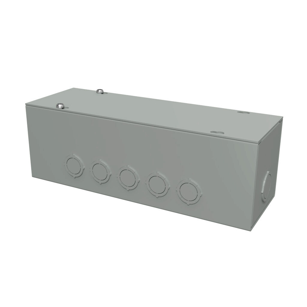 Wiring Trough: NEMA 1, 4 x 4 x 12in (HxDxL) (PN# CGT1244