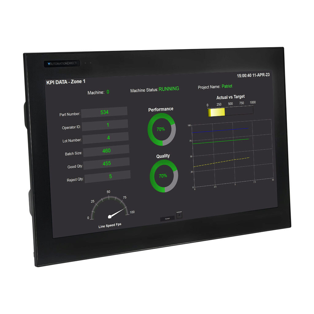 22in Color Widescreen Touch Panel