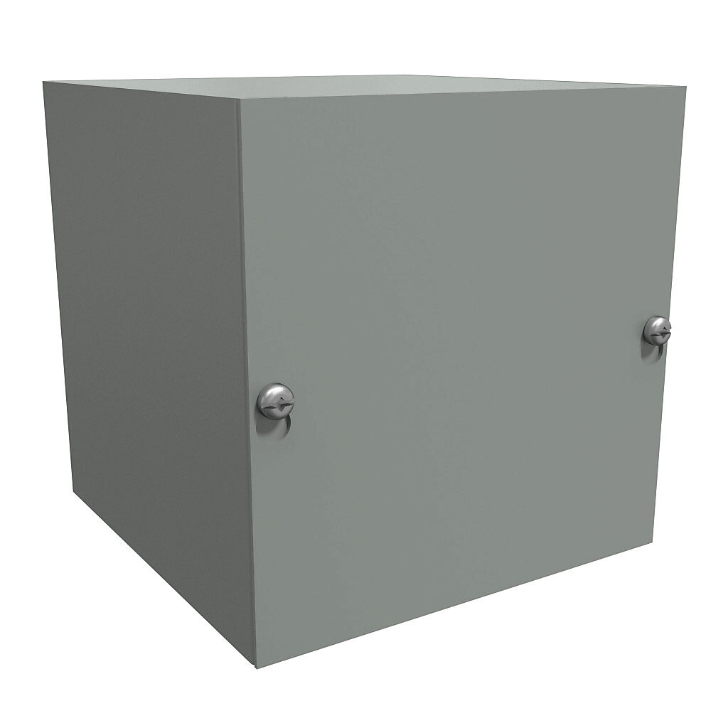 Enclosure: 6 x 6 x 6in, wall mount, carbon steel (PN# CS666