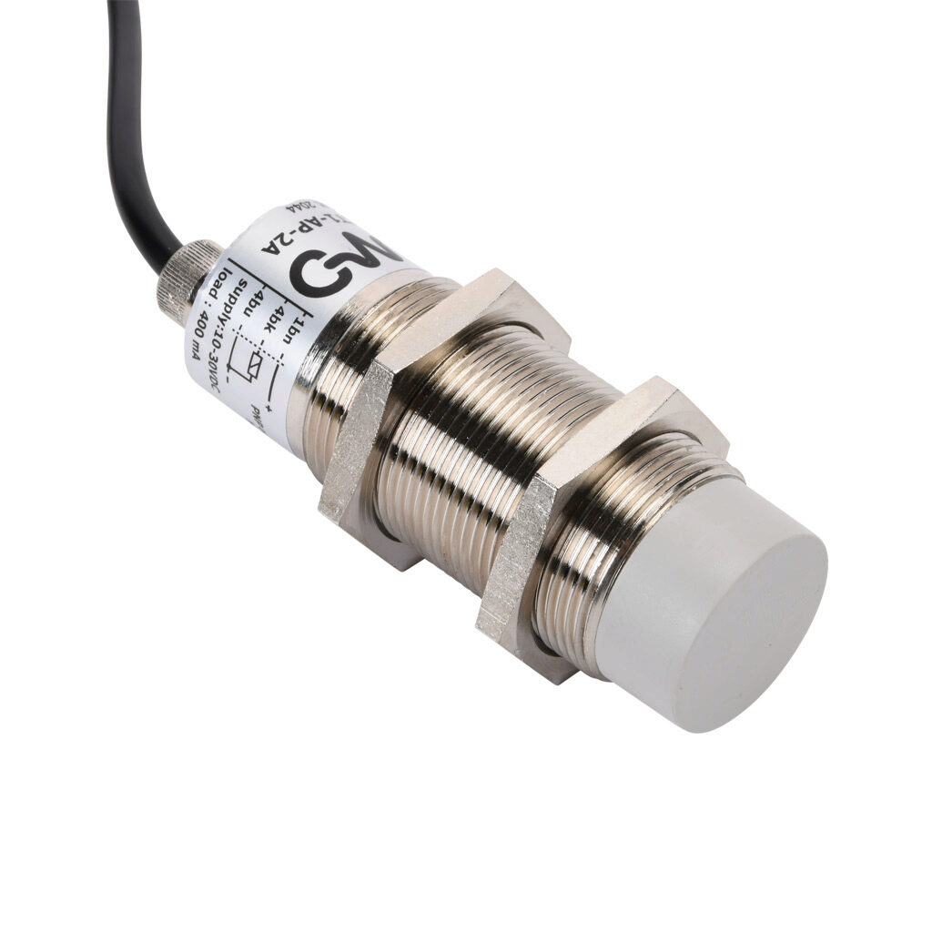 Capacitive Proximity Sensor: 30mm diameter x 71mm body, 20mm range