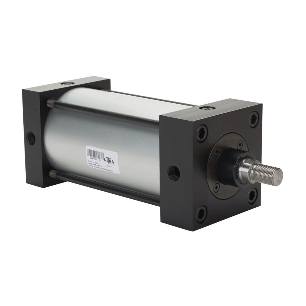 Pneumatic Cylinder: heavy duty NFPA tie rod, 4in bore, 6in stroke