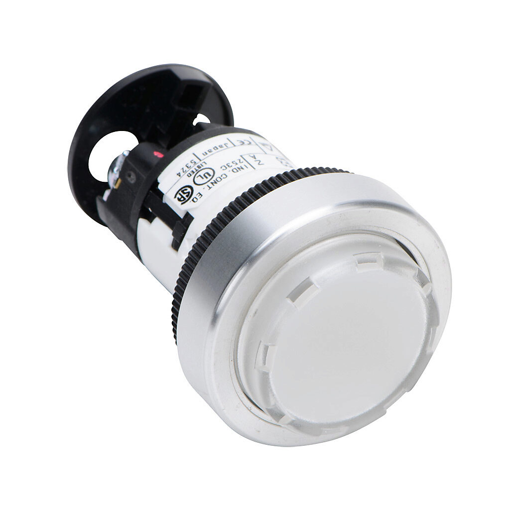 Indicating Light: 22mm, IP65, white (PN# DR22E3L-E3WZA