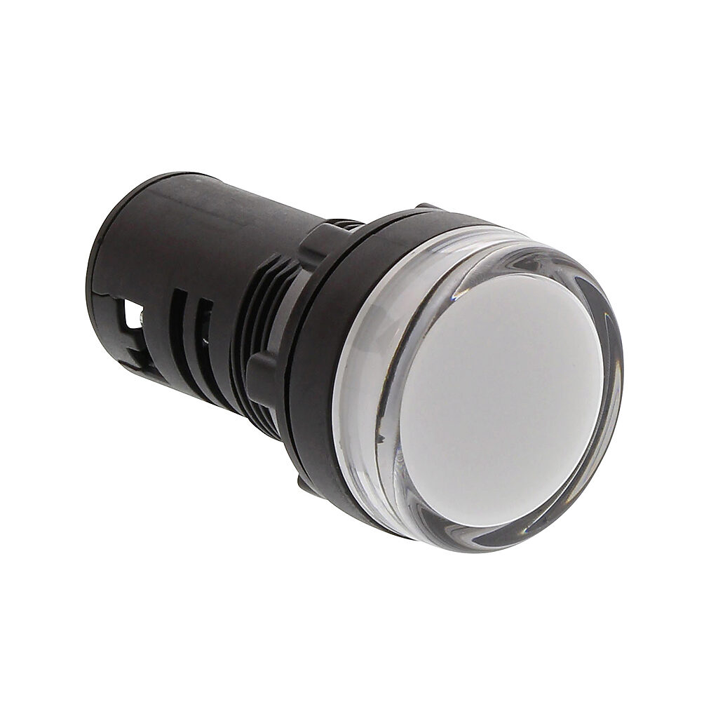 Indicating Light: 22mm, IP65, white (PN# ECX2055-127L