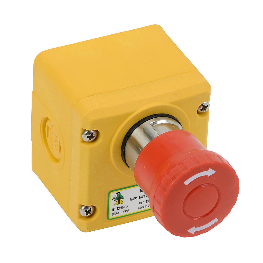 IDEM Emergency Stop Control Station: (1) pushbutton (PN# ES-P