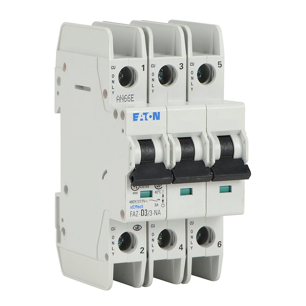 Current-limiting Miniature Circuit Breaker: 3A, D curve (PN# FAZ