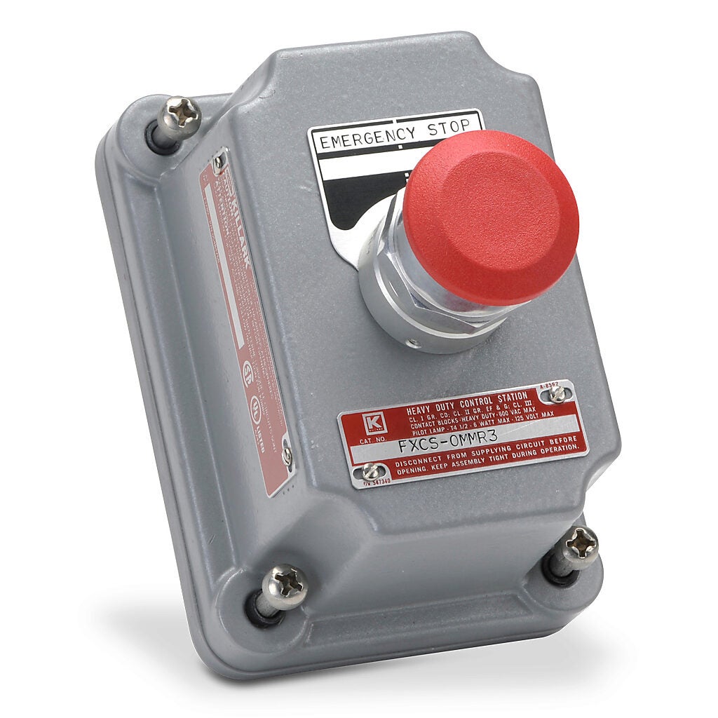 Killark Control Station Cover Assembly: (1) pushbutton (PN# FXCS