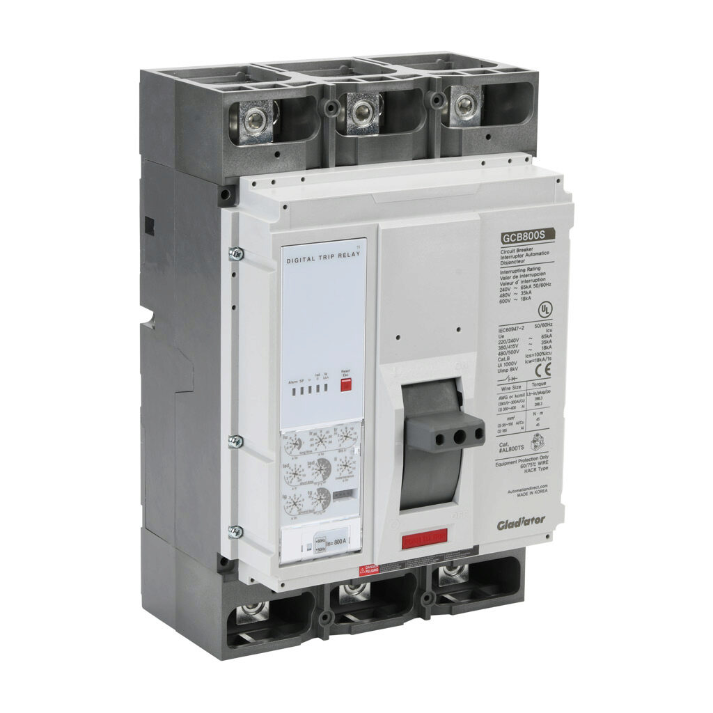 Molded Case Circuit Breaker: 800A, characteristics, 800A frame (PN