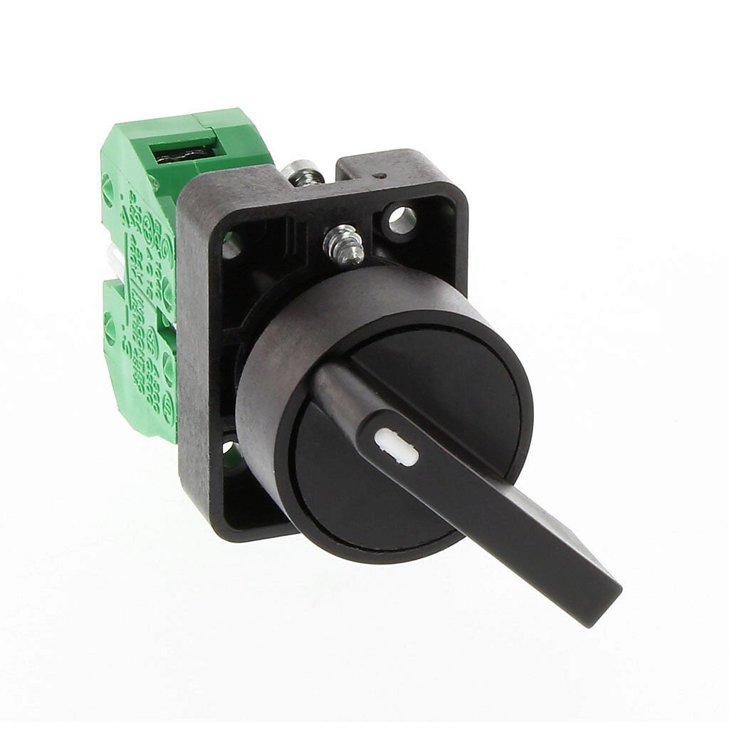 Selector Switch: maintained, 22mm, 2-pos, lever operator (PN