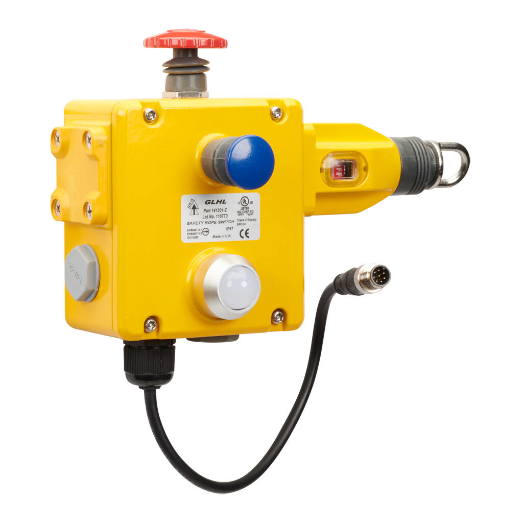 IDEM Z-Range Safety Switch: cable-pull interlock, 125m maximum