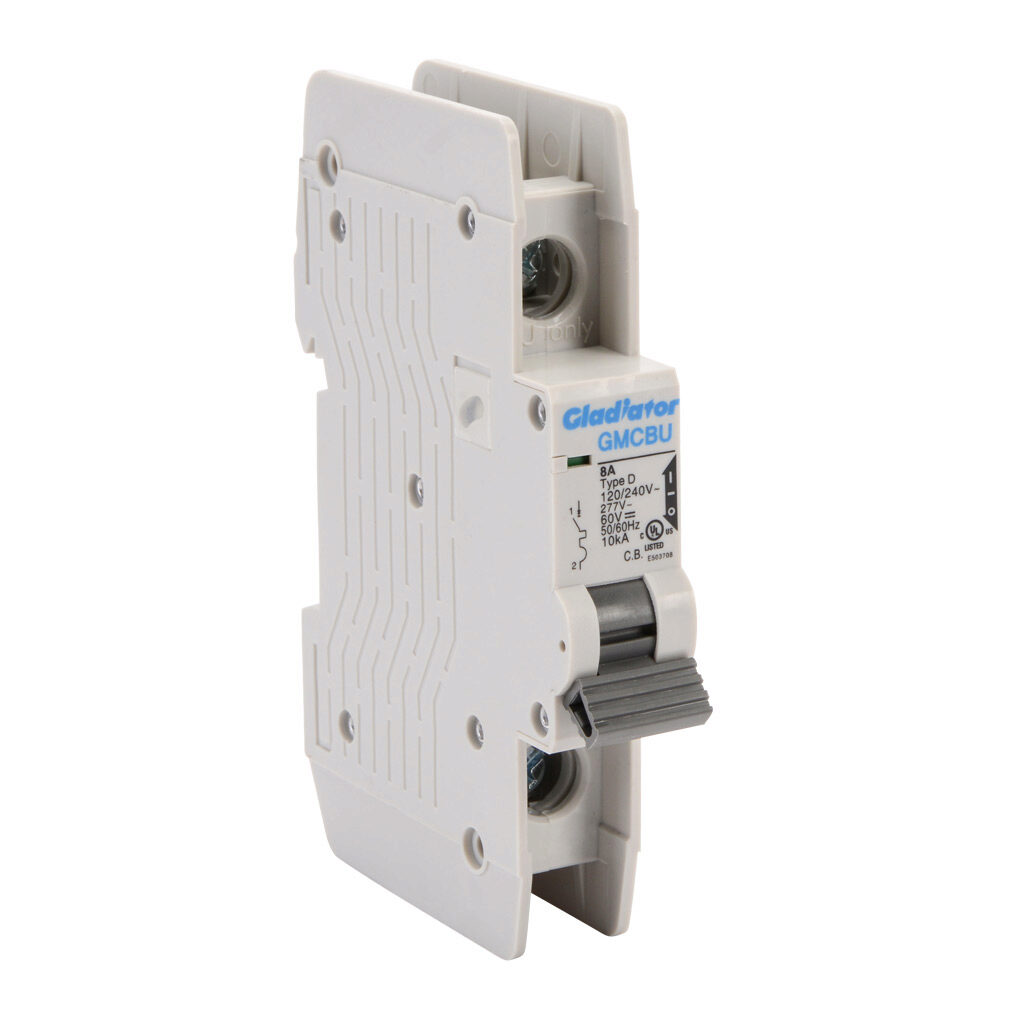 Miniature Circuit Breaker: 8A, D curve (PN# GMCBU-1D-8