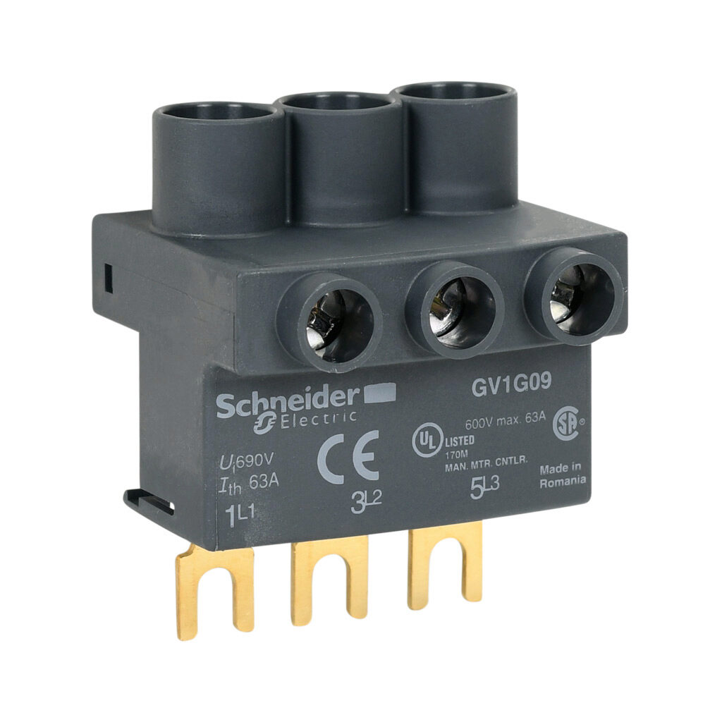 Terminal Block: for Schneider Electric GV2G busbars (PN# GV1G09