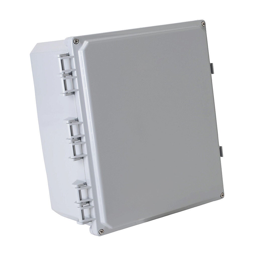 Enclosure: 12 x 10 x 6in, wall mount, polycarbonate (PN# H12106HF