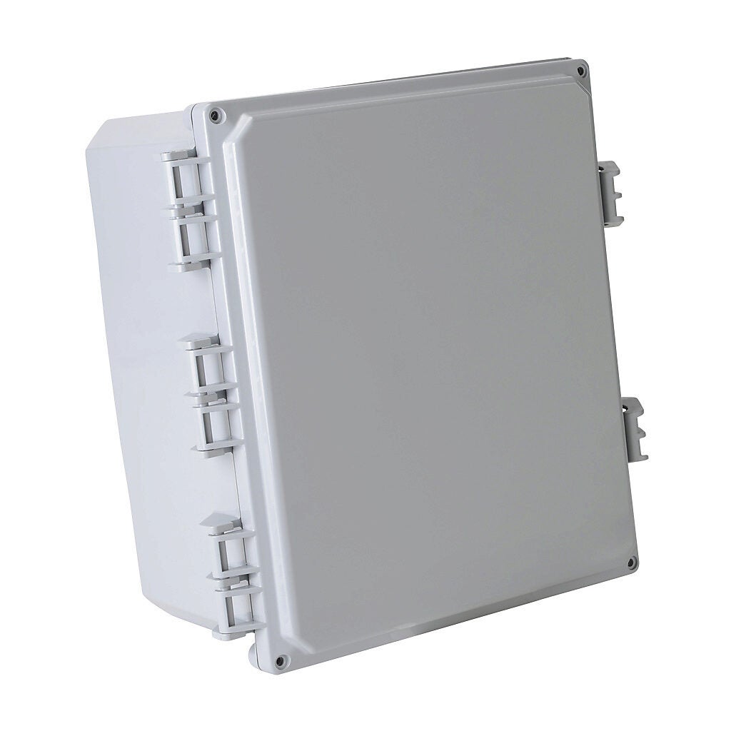 Enclosure: 12 x 10 x 6in, wall mount, polycarbonate (PN