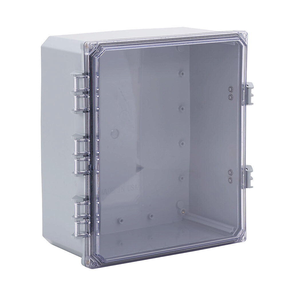 Enclosure: 14 x 12 x 6in, wall mount, polycarbonate (PN