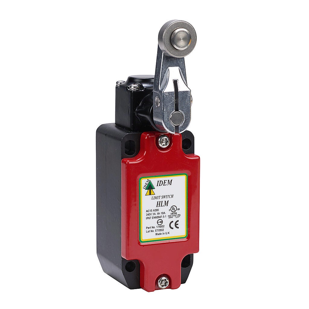 Safety Limit Switch: side rotary lever with stainless steel roller
