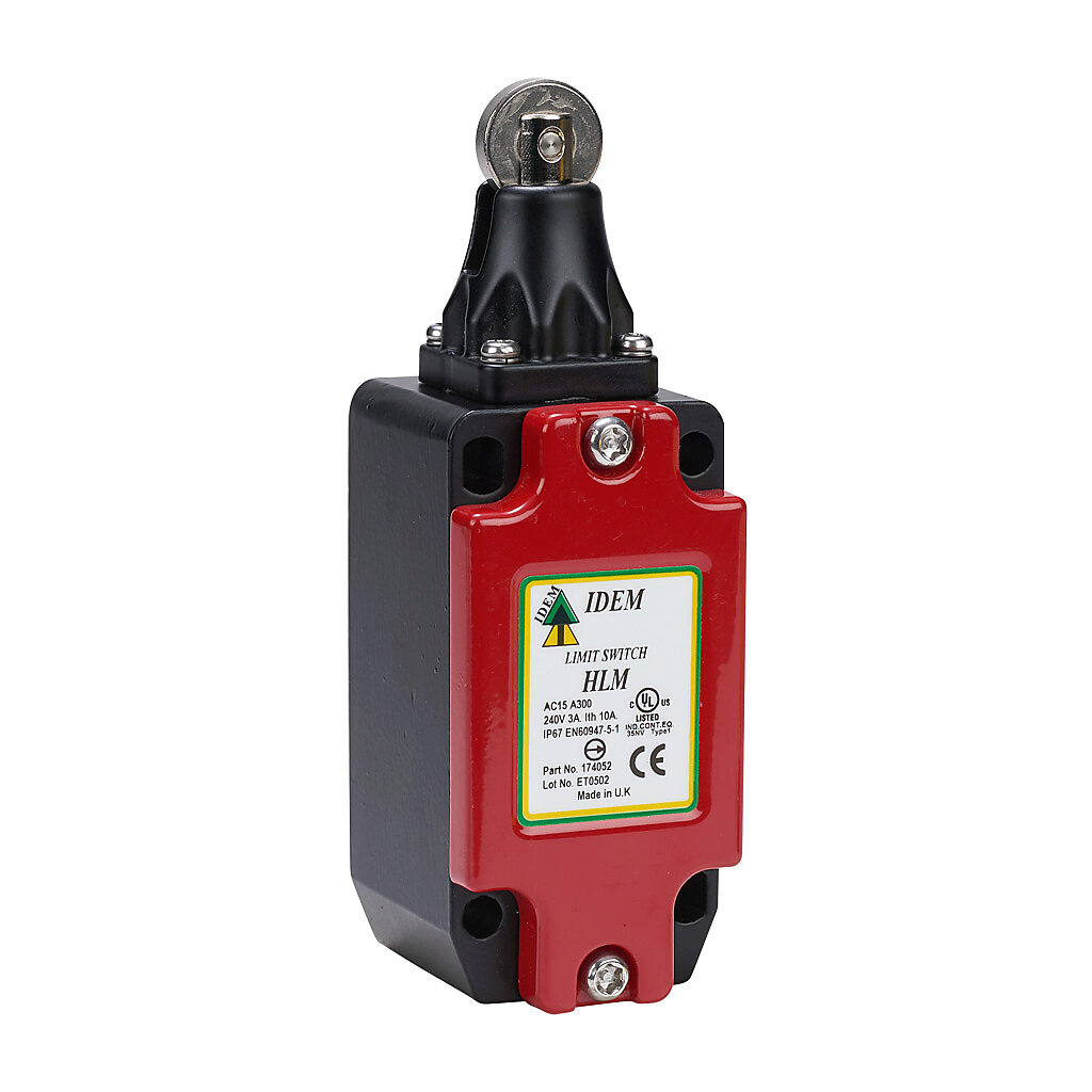 ルミ Safety Limit Switch: plunger with stainless steel roller (PN# HLM