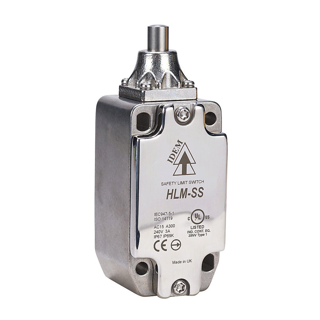 Safety Limit Switch: stainless steel plunger (PN# HLM-SS-175102