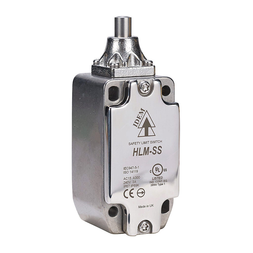Safety Limit Switch: stainless steel plunger (PN# HLM-SS-175111