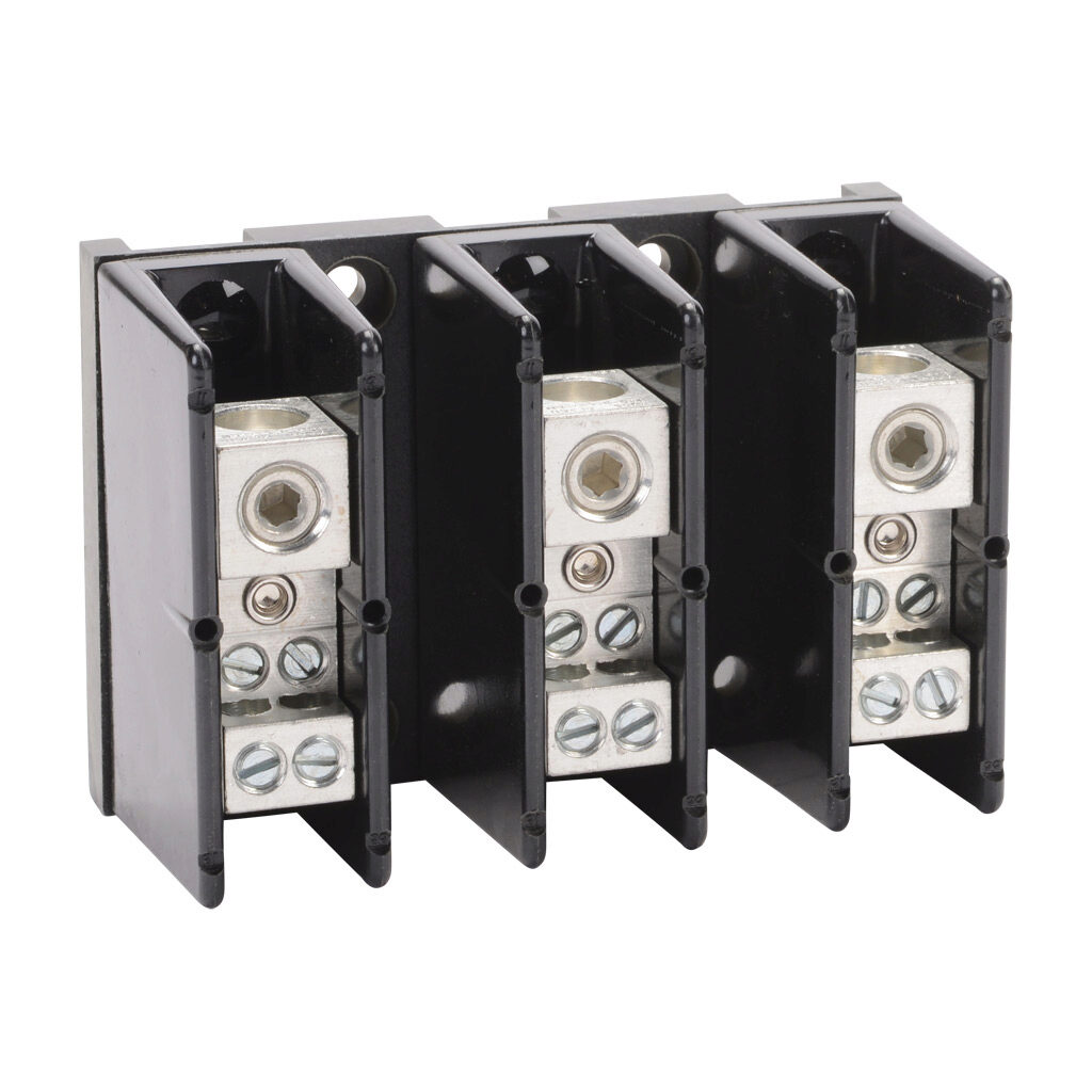 Power Distribution Block: open, 175A, 3-pole, UL 1953 listed (PN