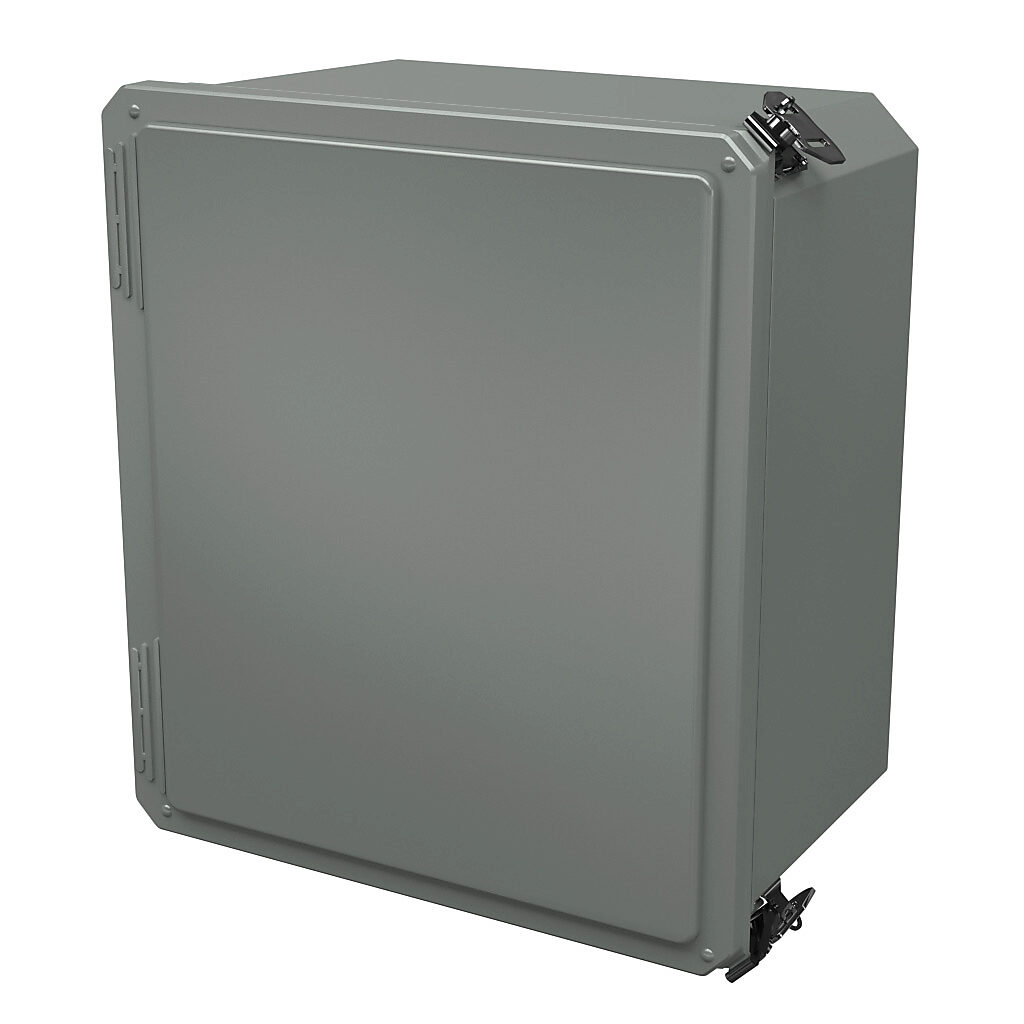 Enclosure: 14 x 12 x 8in, wall mount, fiberglass reinforced