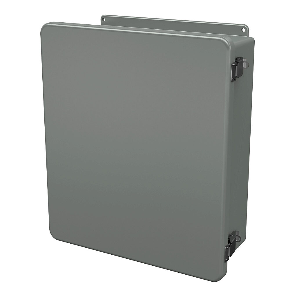 Enclosure: 16 x 14 x 6in, wall mount, fiberglass reinforced